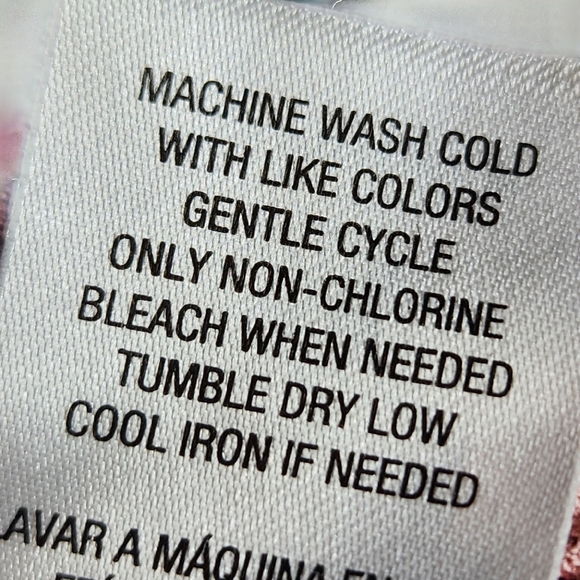 Simply Styled Wine Color Floral Print Surplice Neck Long Sleeve Top Size Medium - Picture 11 of 11